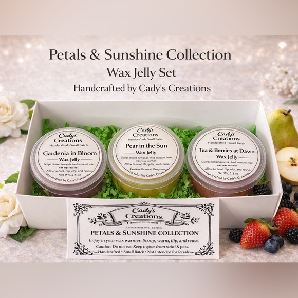 Hand Crafted Other - Petals & Sunshine Collection – Wax Jelly Set